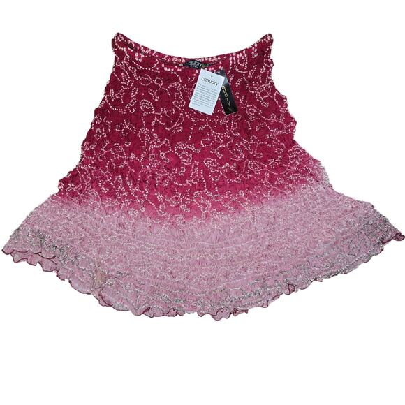 Chaudry KC Sports Silk Bohemian Midi Skirt Size Large - Picture 3 of 6